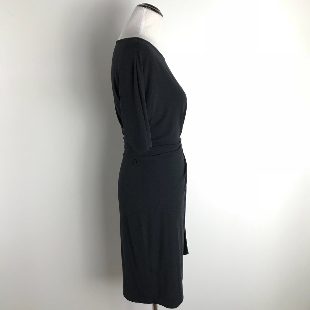 Ann Taylor Black Jersey Knee Length Dress - Picture 4 of 6